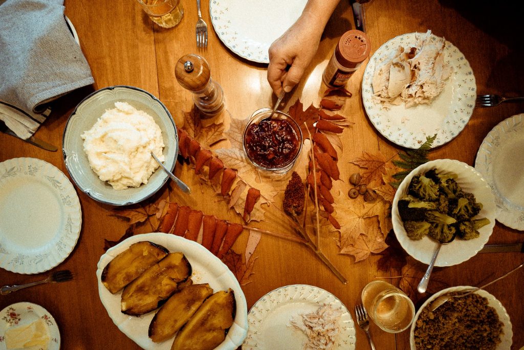 assorted cooked foods