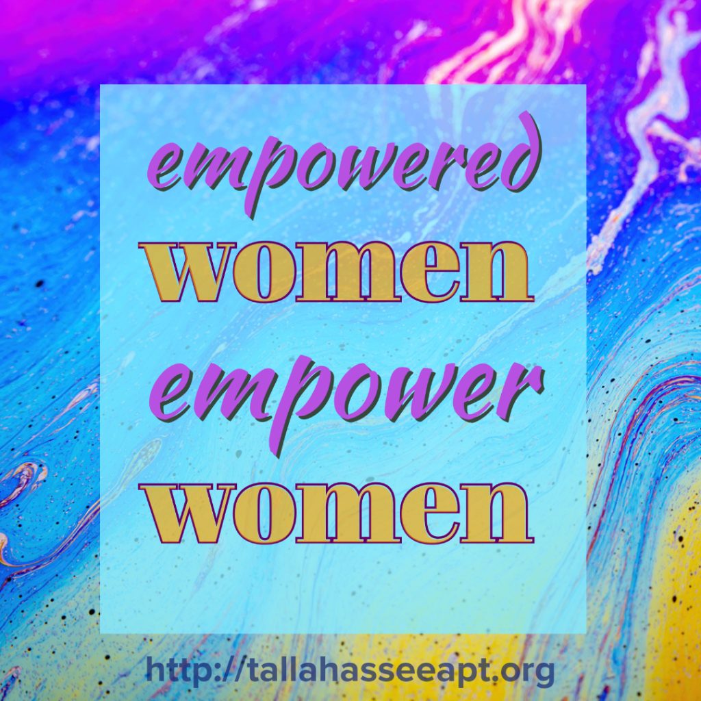 graphic that says empowered women empower women